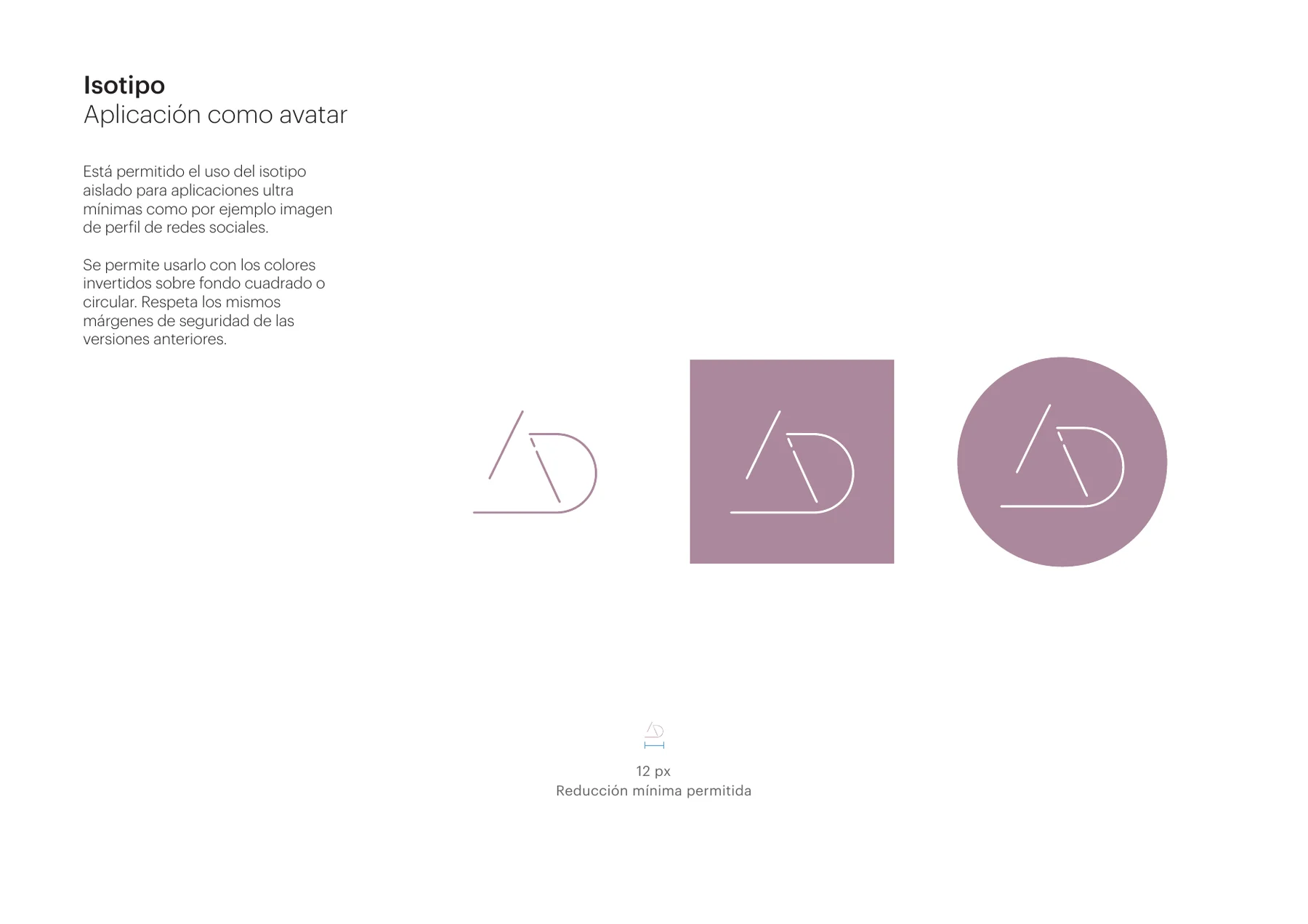 Manual de marca: isotipo como avatar