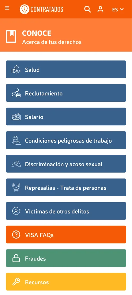 Conoce tus derechos: temas